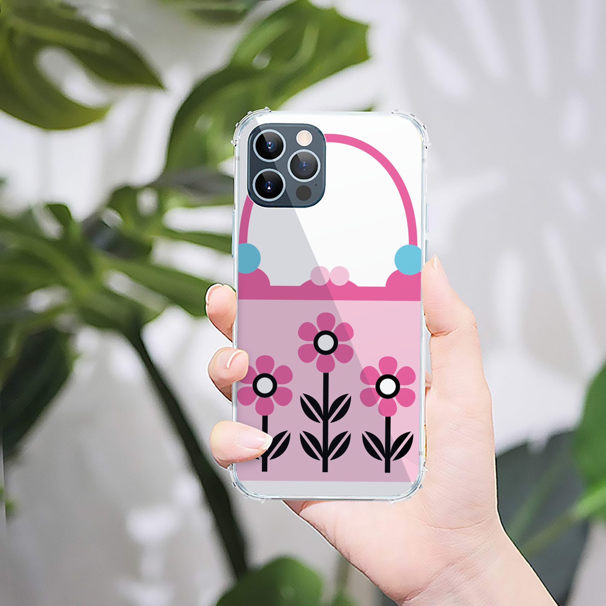 （画像用） Hello Kitty ハローキティ 【iPhone 12シリーズ対応】透明スマホケース（クリアソフトケース）